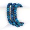 TheBeadChest Mala Stretch Bracelet, Azul Blue - Stackable Nepal Bone Inlaid with Turquoise & Coral Colors, 100% Authentic and Genuine